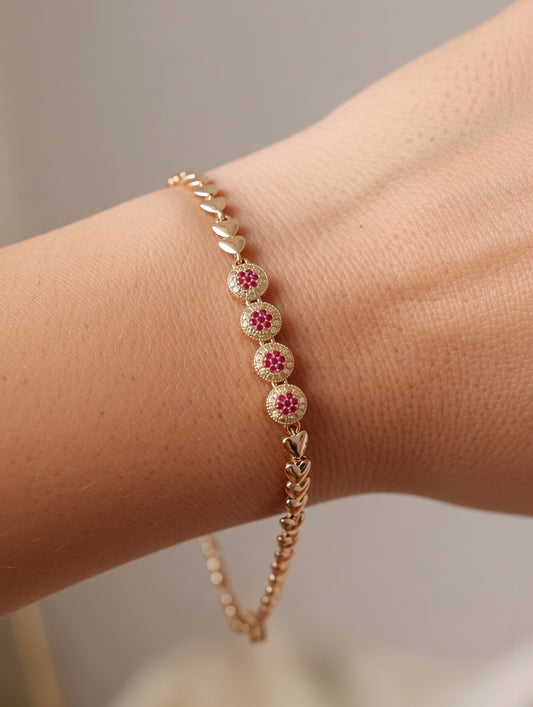 Rubi stones braclete